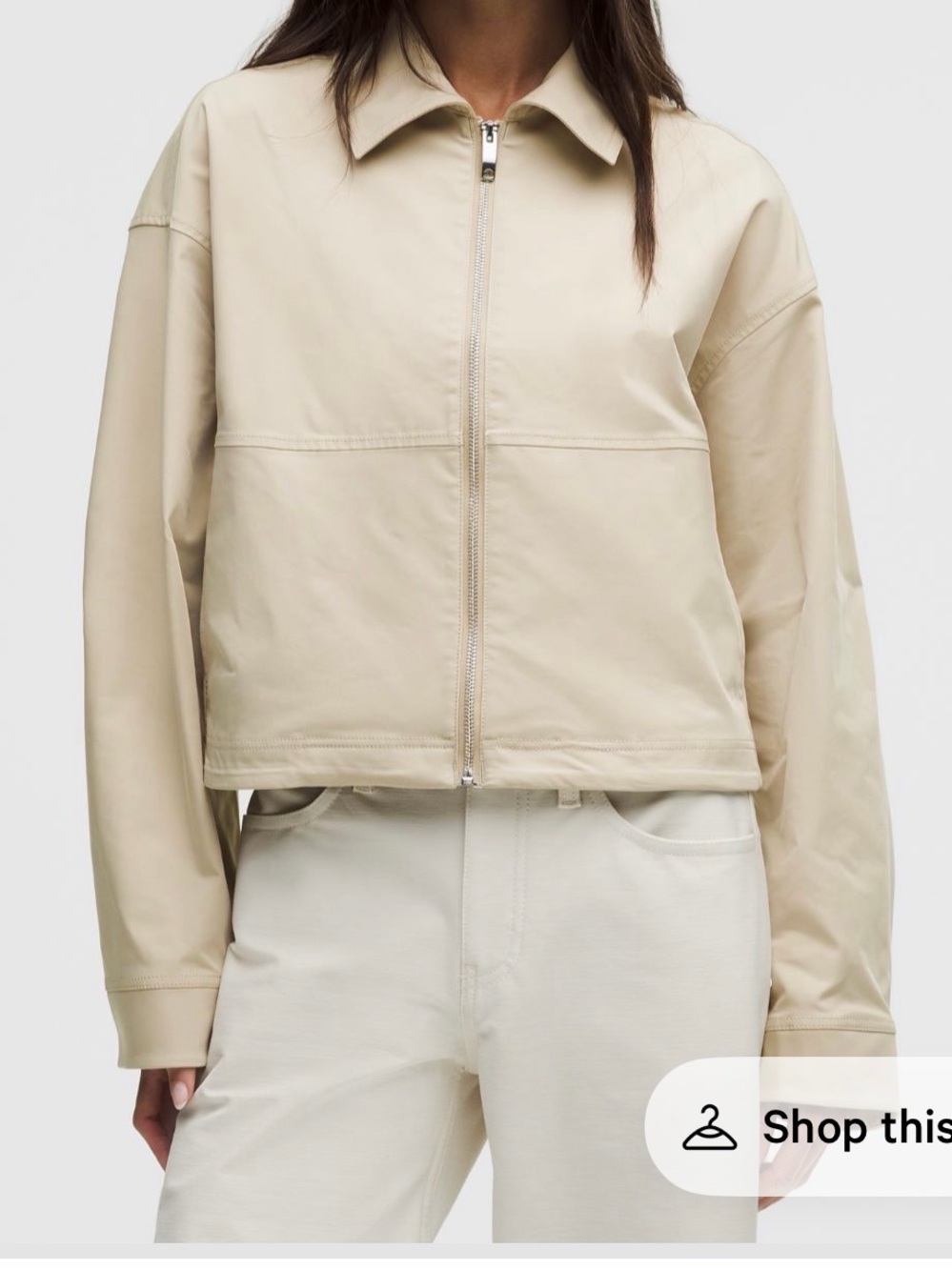 LululemonWomen's Twill Colored Jacket size large NWT